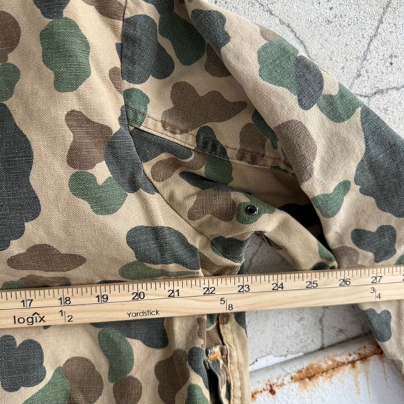 Vintage 70s SafTBak Duck Camo Hunting Jacket Men L Frog Skin Corduroy Field Coat - Picture 10 of 12